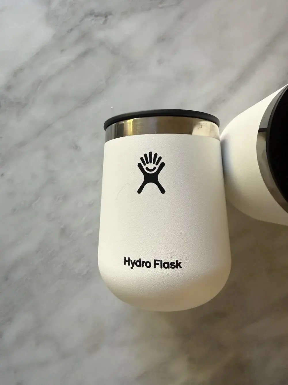 Hydro Flask 10 Oz Stemless Wine Glass - Unbreakable White Tumbler